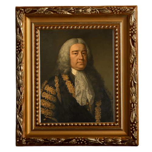 تابلو با تصویر پیرمرد نقاش