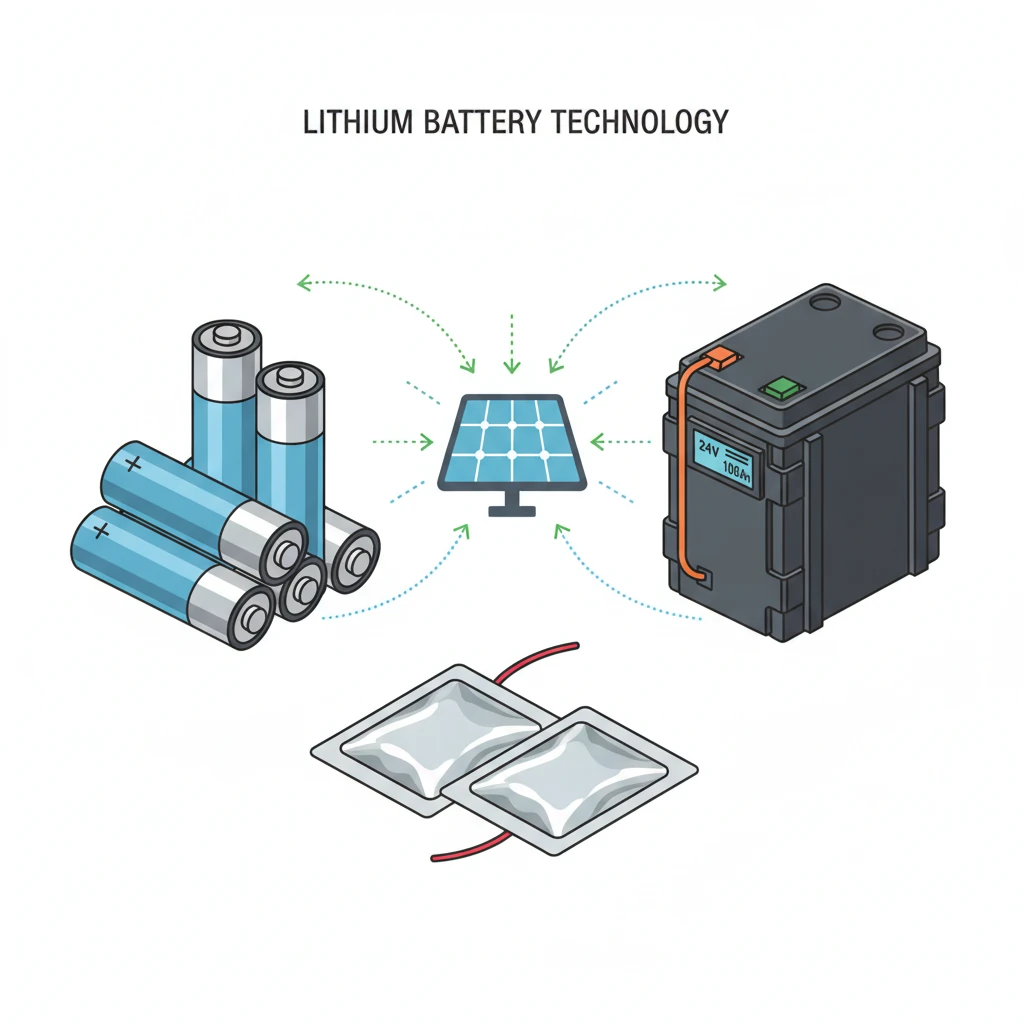 انواع مختلف باتری های لیتیوم یونی