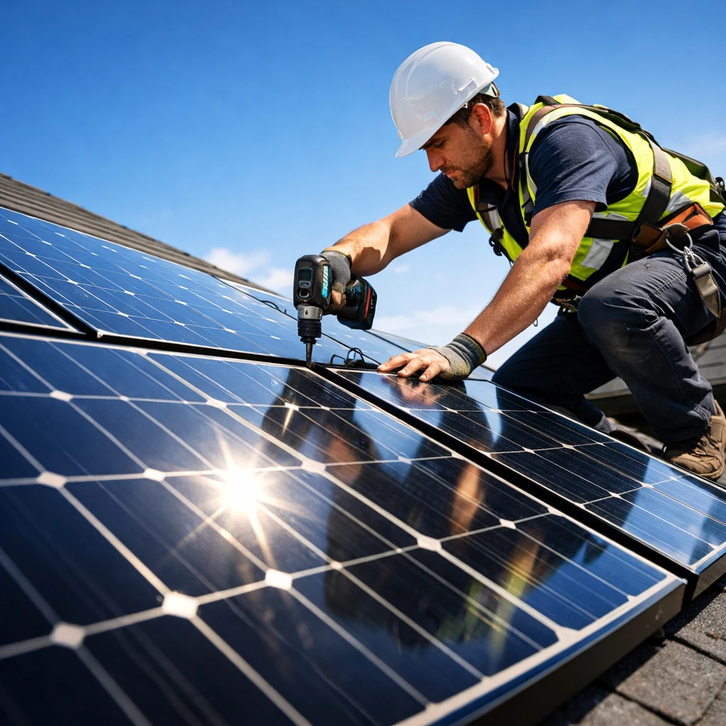 اجرای سیستم خورشیدی خانگی